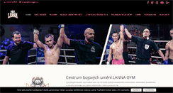 Desktop Screenshot of lannagym.cz